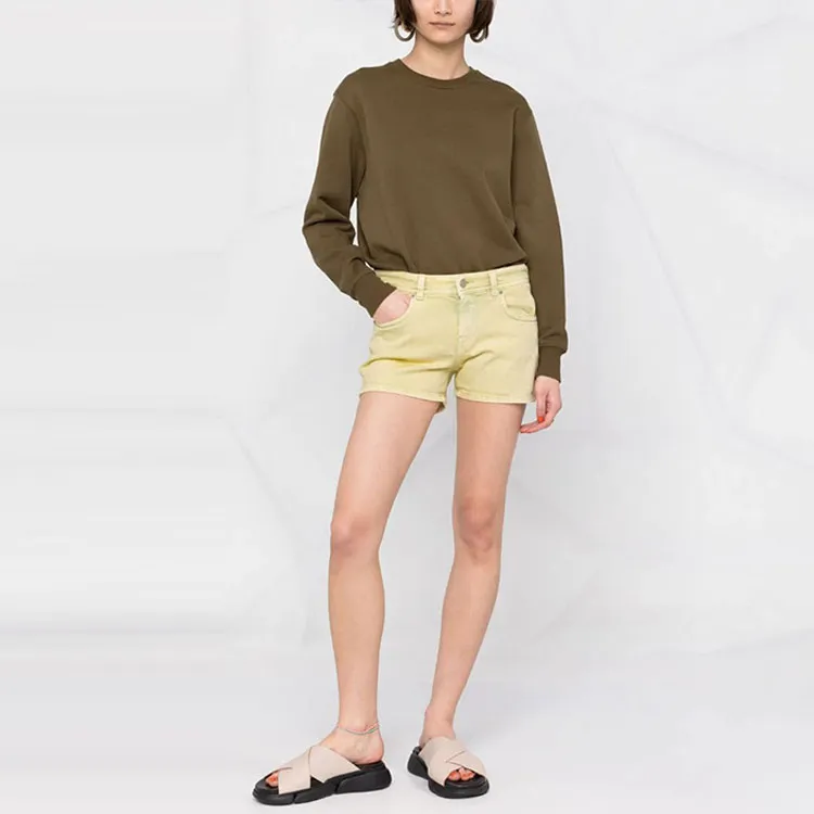 DIESEL Denim Shorts Women's Yellow-1