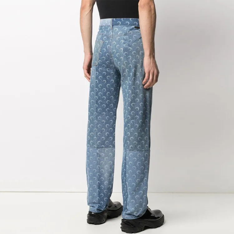Marine Serre Jeans Men Blue-2