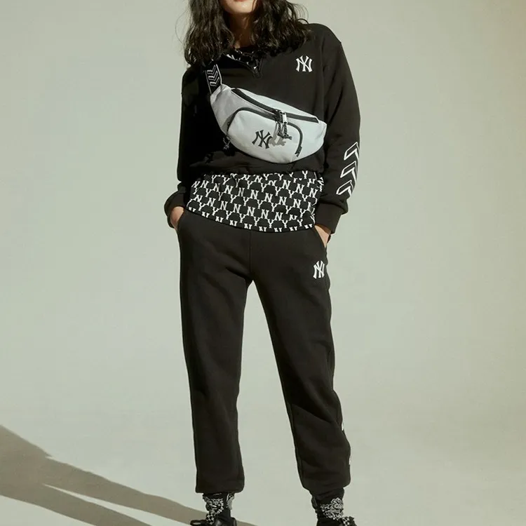 MLB New York Yankees Knitted Sweatpants Unisex Black-2