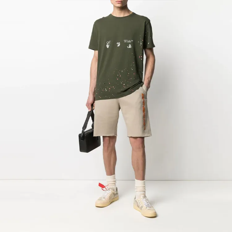 OFF WHITE Paint Splatter T shirt-1