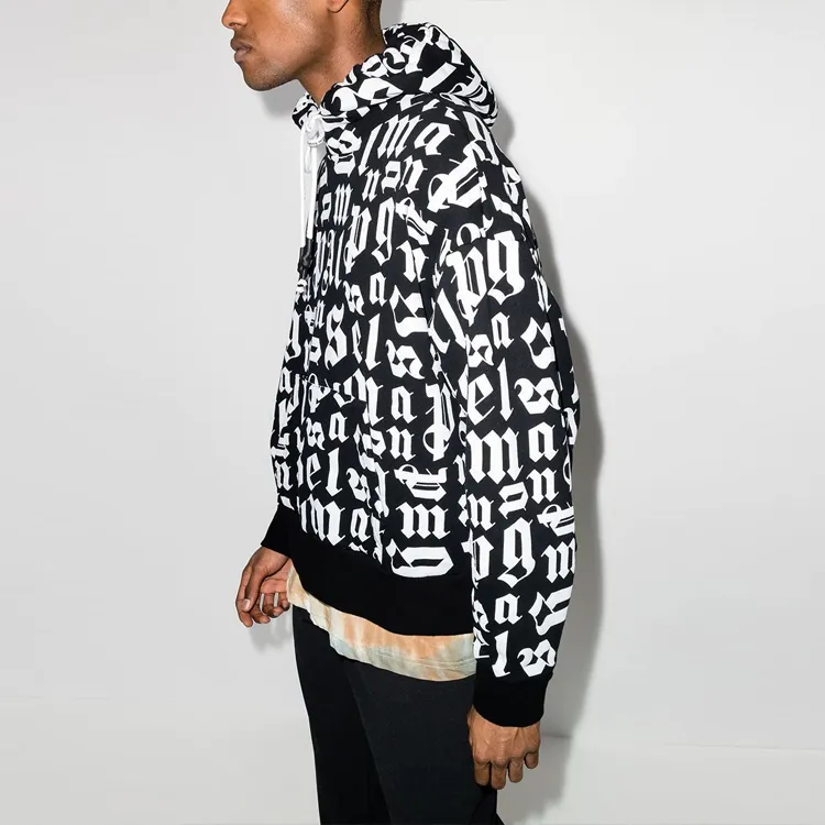 PALM ANGELS Broken Monogram Hoodie -3