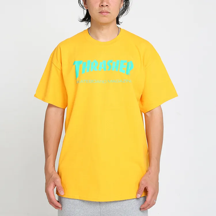 Thrasher T-Shirt US Version Unisex Yellow-2