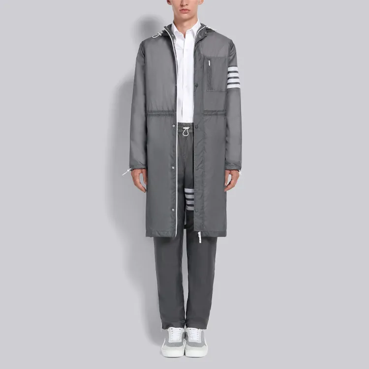 THOM BROWNE Ripstop Straight leg Track Pants-1