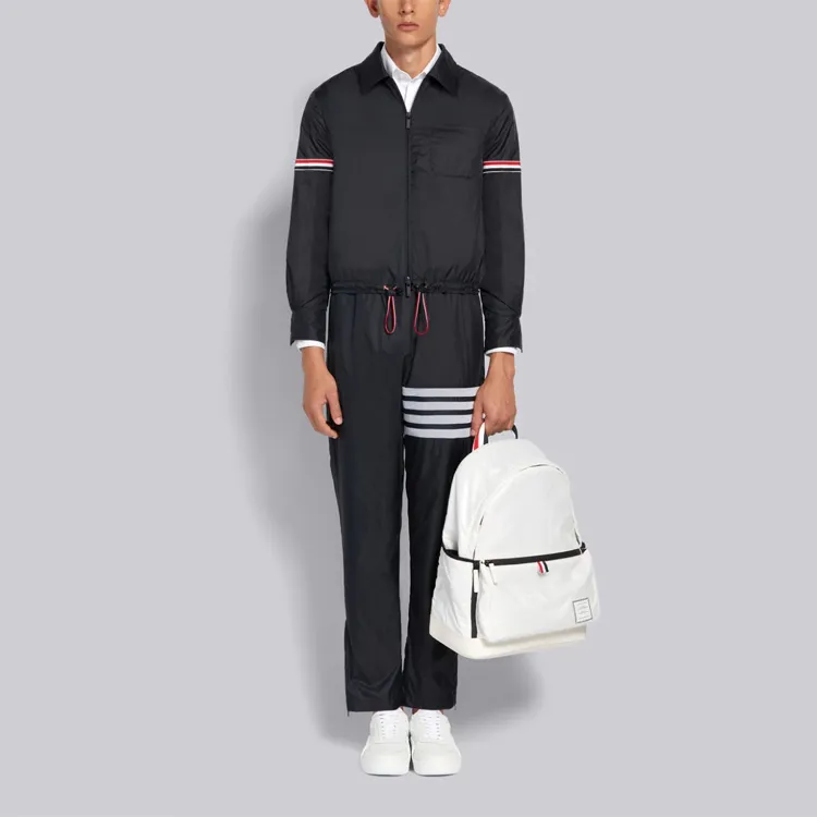THOM BROWNE Ripstop Straight leg Track Pants-1