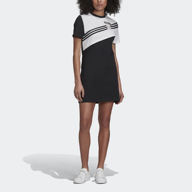 Adidas Originals Short Sleeved Dresses Women's Black-2