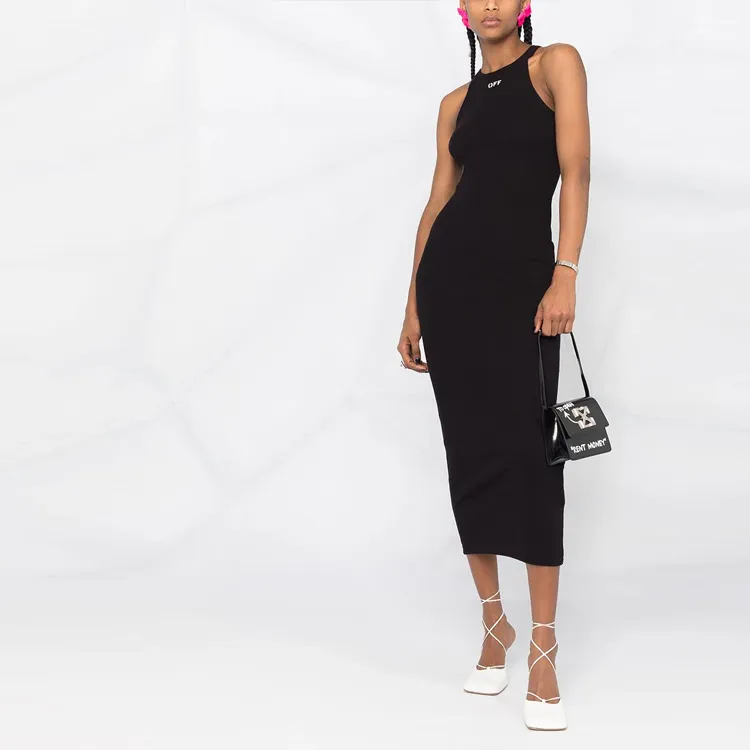 OFF WHITE SS21 Sleeveless Dresses Women's Black-1