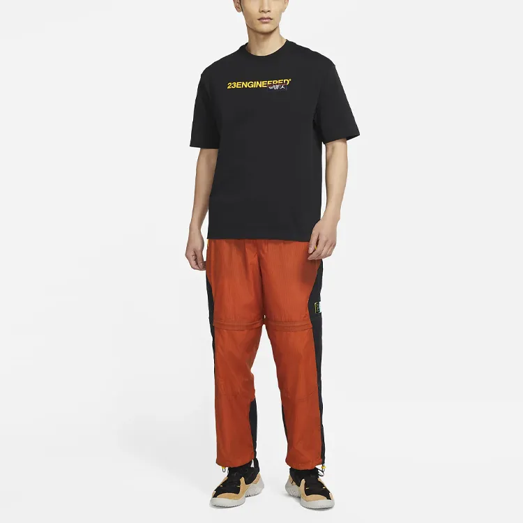 Jordan Drop Shoulder Sleeve T-Shirt Men's Black-2