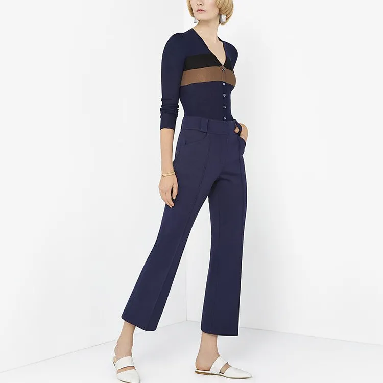 FENDI Casual Pants Women's Blue-2