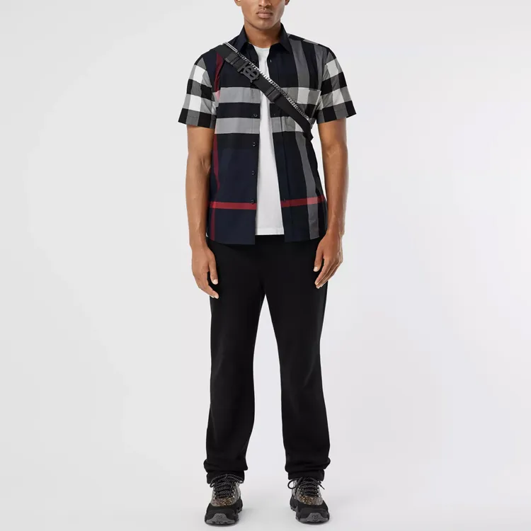 Burberry Shirt Men's Marine Blue-2