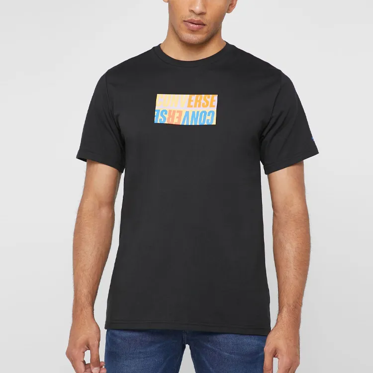 Converse Set in Sleeve T Shirt Men's Black-2