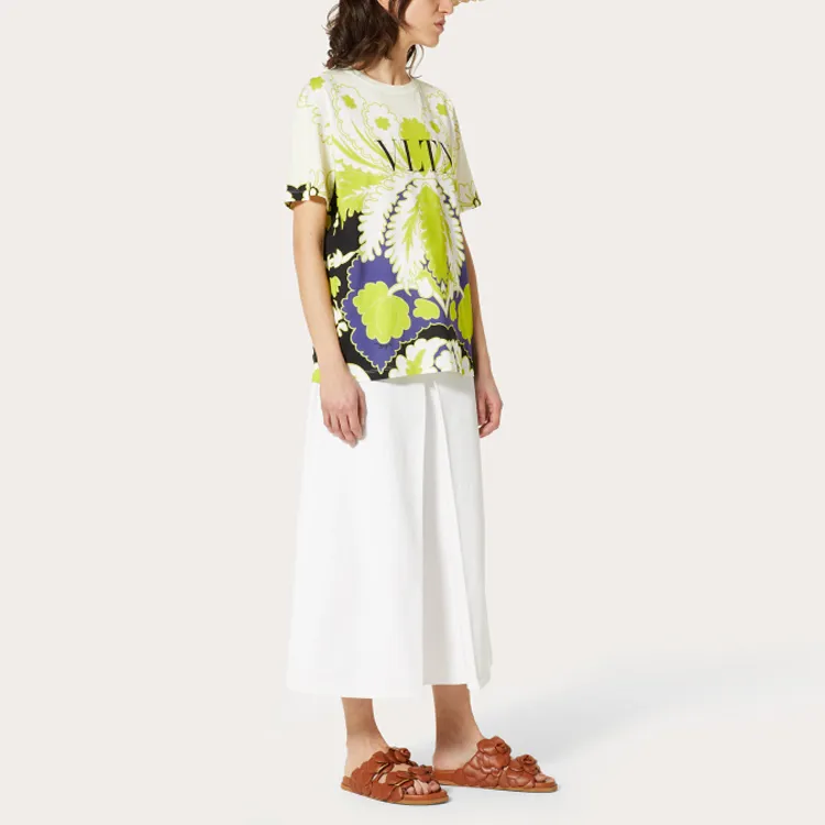 Valentino T-Shirts Men Light Green-2