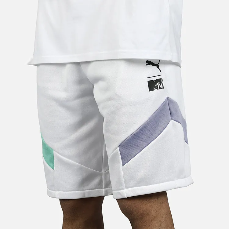 PUMA X MTV MCS Sports Shorts Men White-2