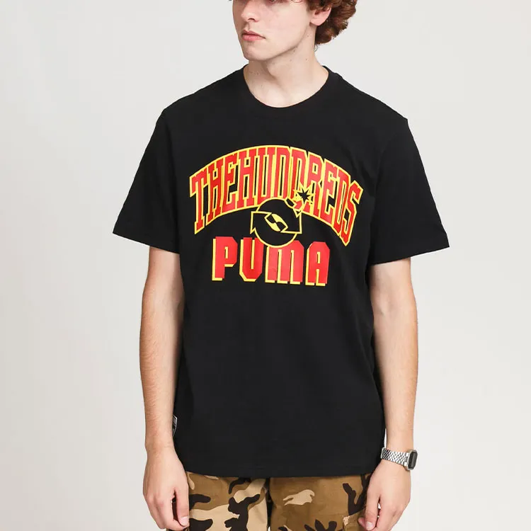 PUMA x The Hundreds T Shirt Men's Black-3