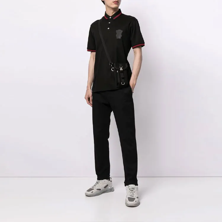 EMPORIO ARMANI Polo Shirts Men Black-1