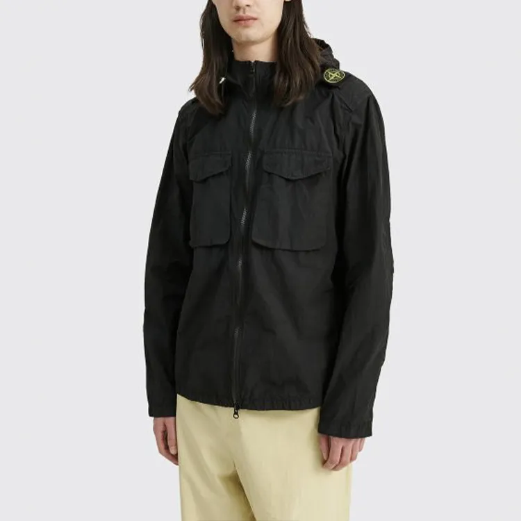 STONE ISLAND SS21 Jackets Coats Men's Black-2