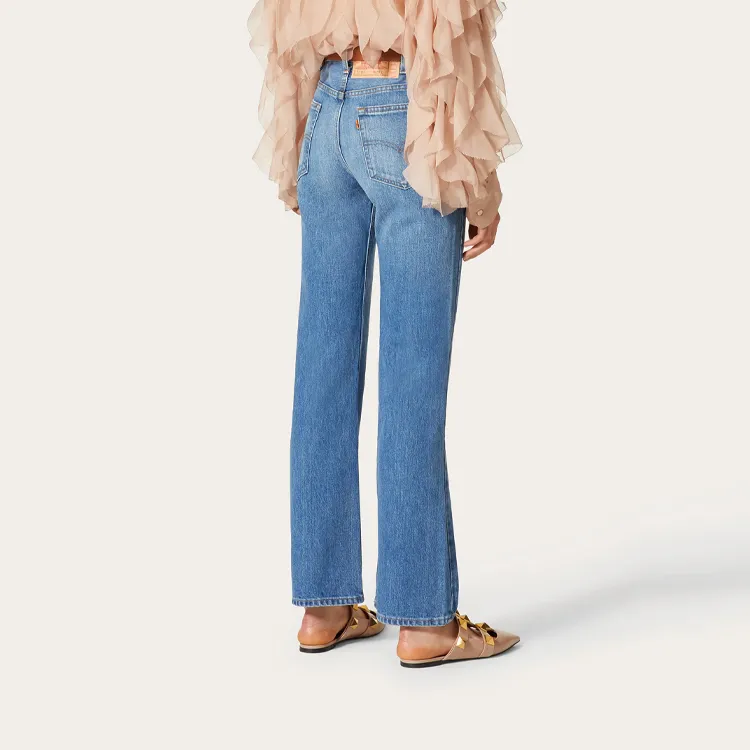 Valentino x Levi's Jeans Women's Blue-4
