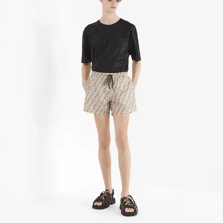 FENDI Casual Shorts Men's Beige-2