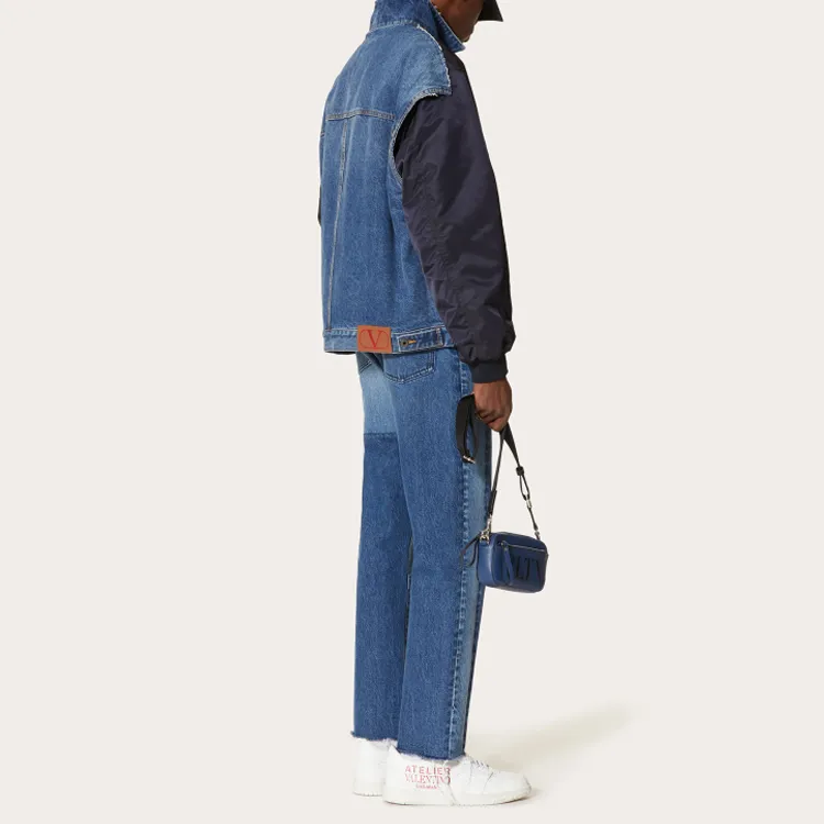 Valentino Logo Printed Zip Up Bomber Jacket-4