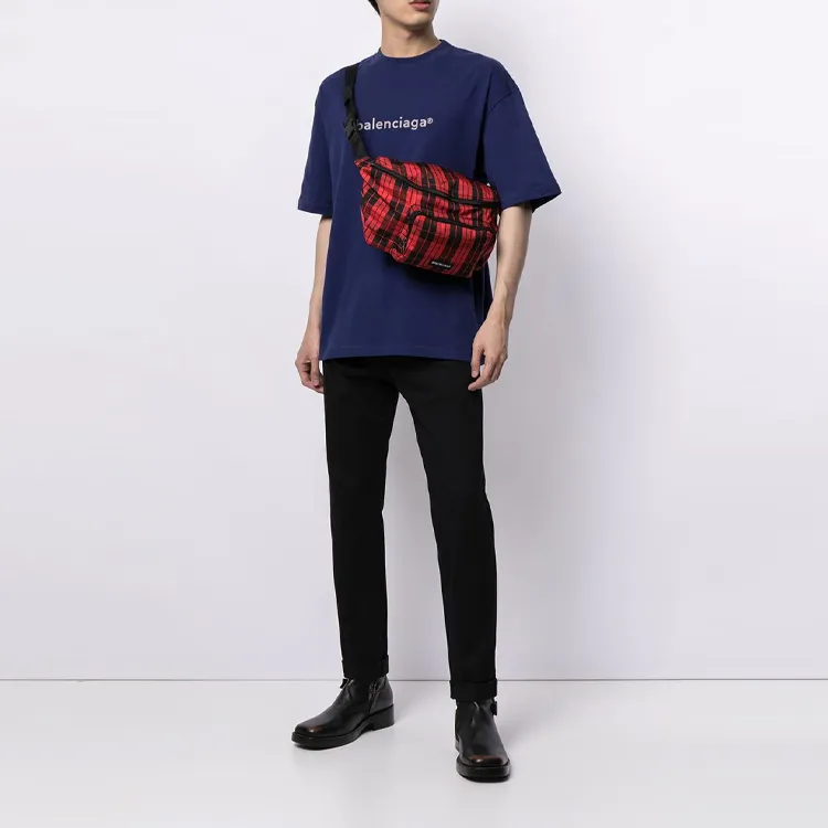 Balenciaga T Shirt Regular Fit Men's Blue-2