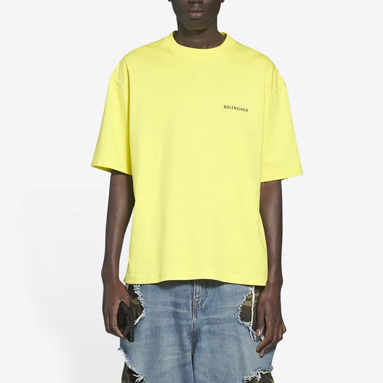 Balenciaga Medium Fit Vintage Logo Print T Shirt-4
