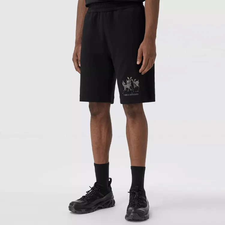 Burberry Embroidered Deer Drawcord Shorts-2