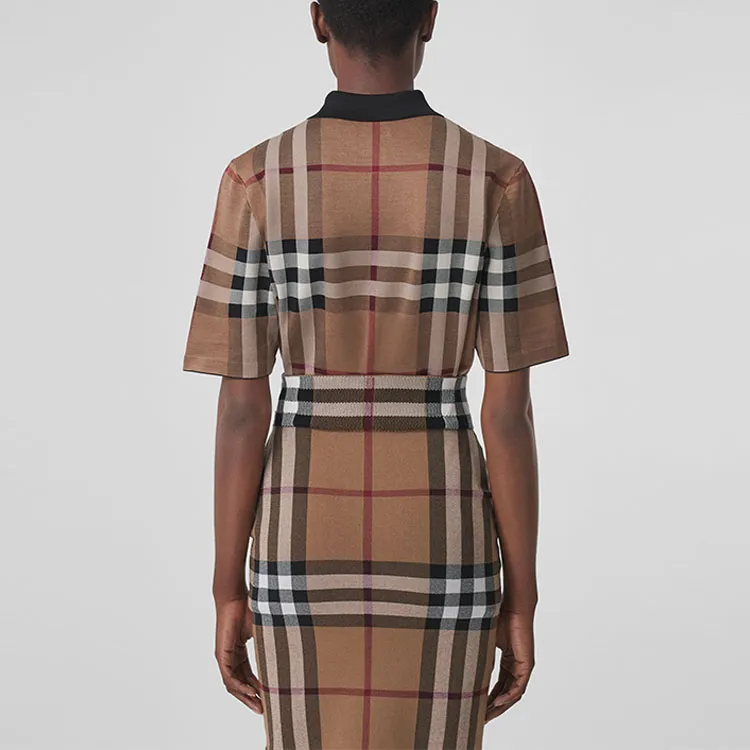 Burberry Check Polo Brown Check-2