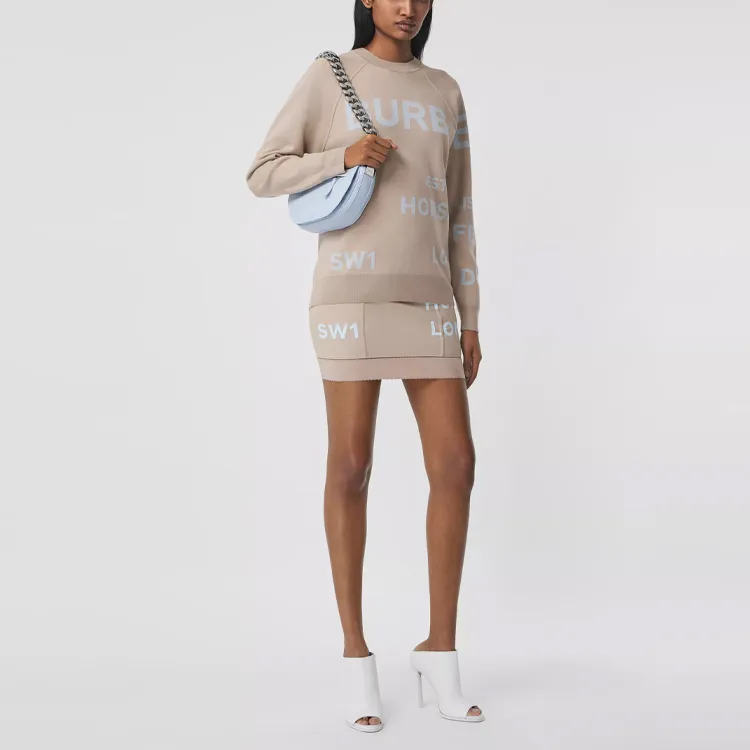 Burberry Skirt Women's Soft Yellow Brown-1