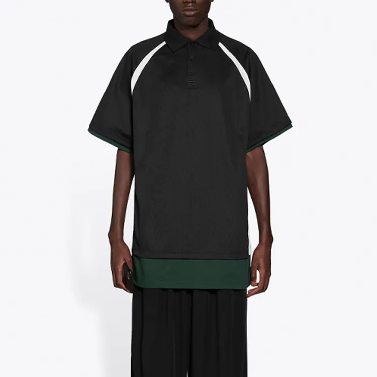 Balenciaga Polo Shirts Men Black-3