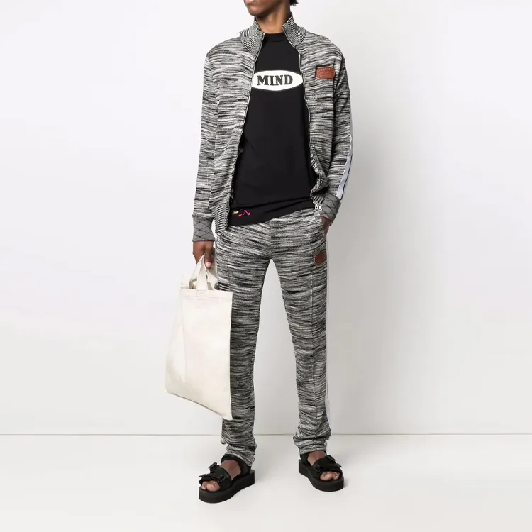 PALM ANGELS X Missoni Melange Knit Zip front Track Jacket-1