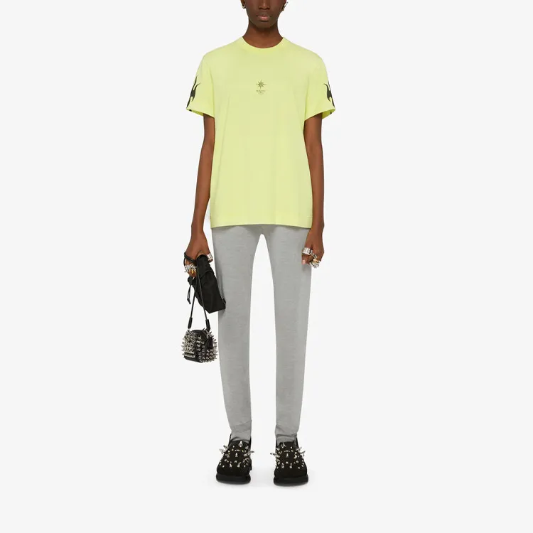 Givenchy Classic Fit T Shirt 'Acid Yellow'-3