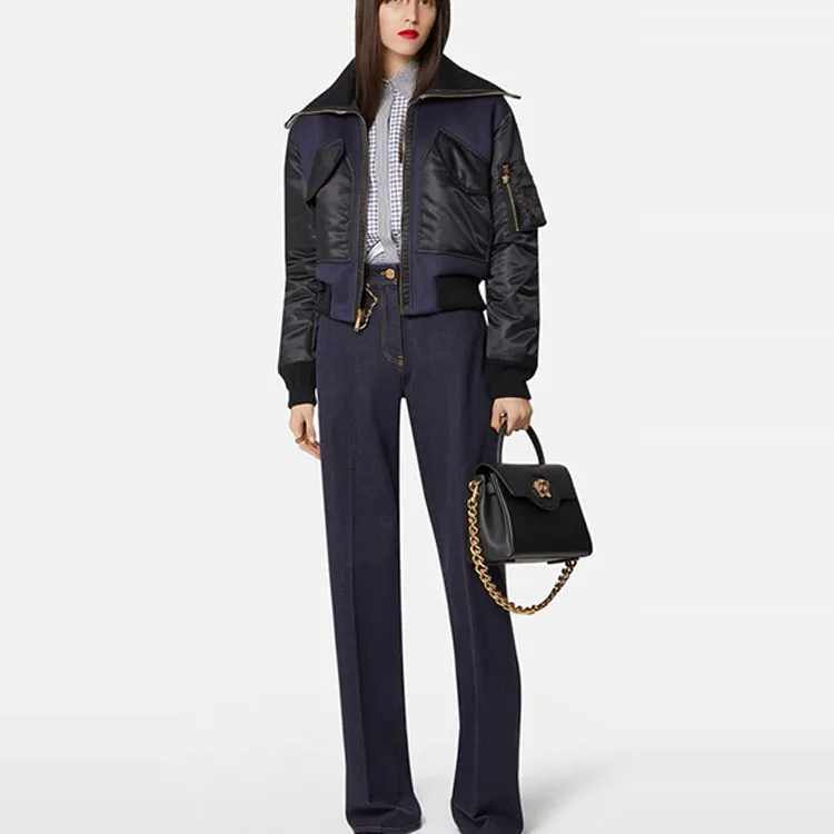 VERSACE Jackets Women's Black-3