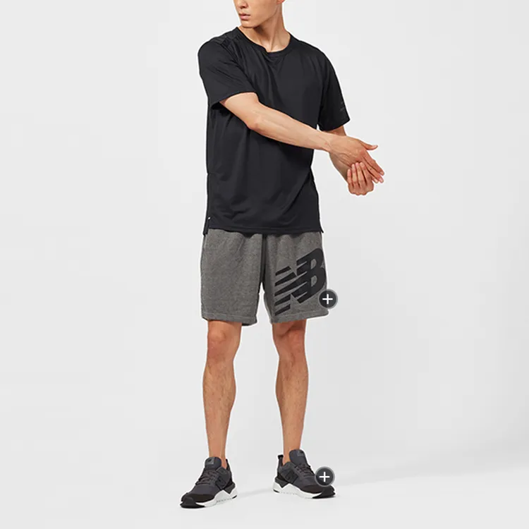 New Balance T Shirts Men Black-2