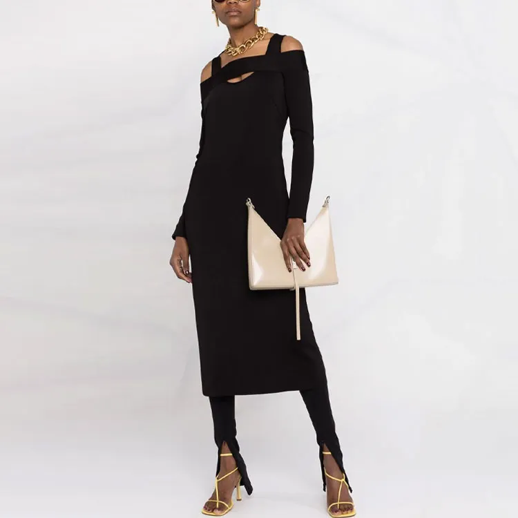 Givenchy Long-Sleeved Dresses Women's Black-1