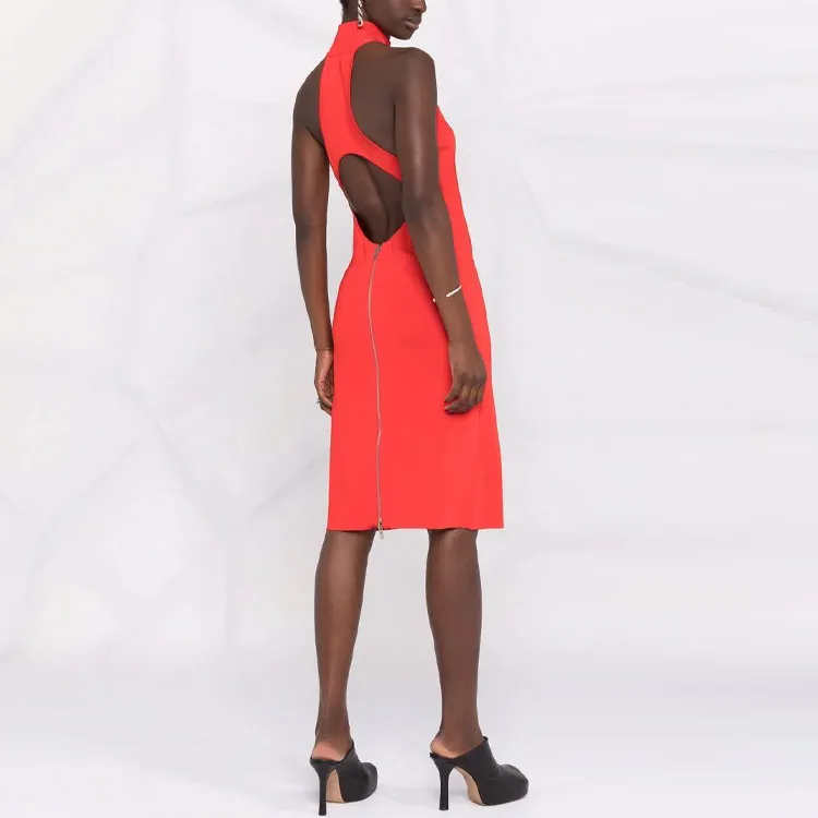 GIVENCHY FW21 Sleeveless Dress Women's Red-2