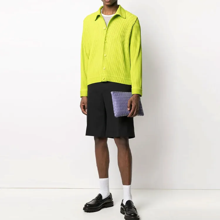 Homme Plissé Issey Miyake SS21 Shirt Men's Green-1