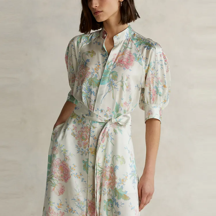 Polo Ralph Lauren Dress Women's Beige Pink-2