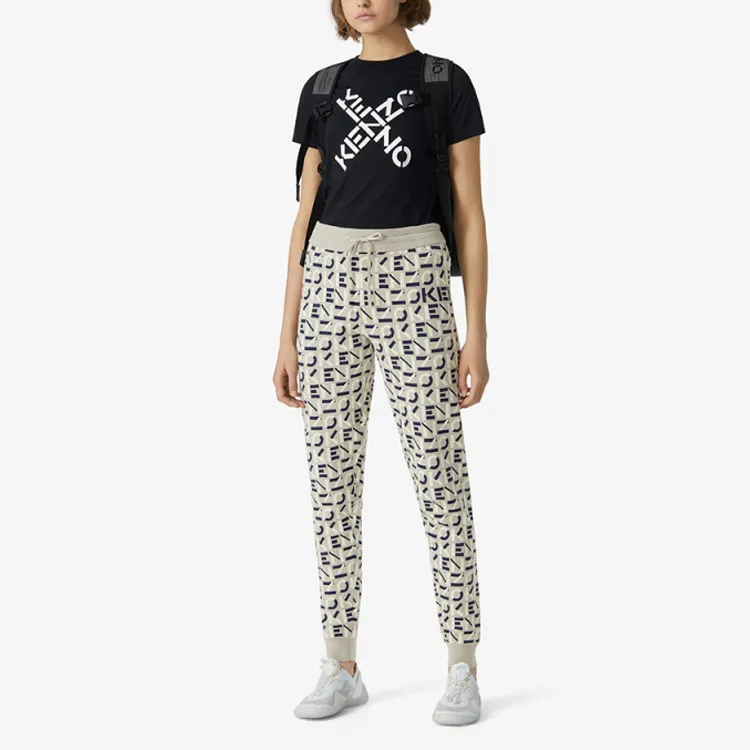 KENZO Knitted Sweatpants Women's Gray-1