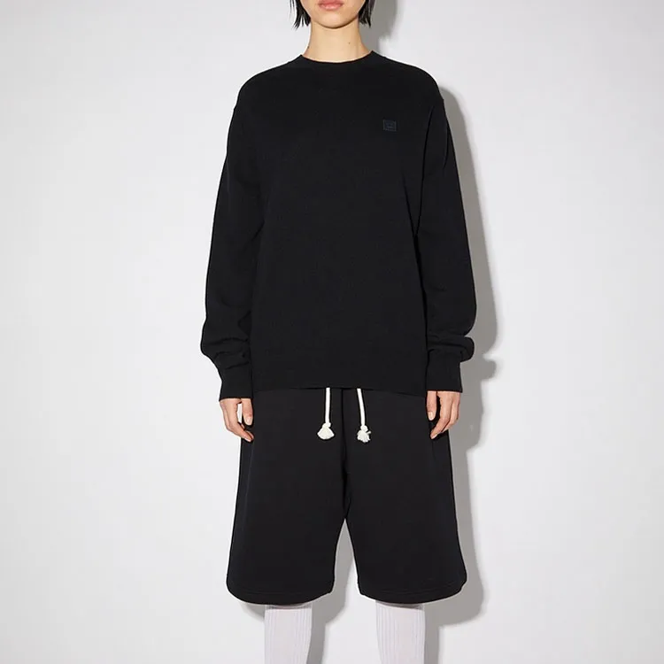 Acne Studios Face Logo Patch Crewneck Jumper-3