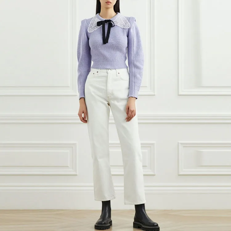 Self portrait FW21 Sweater Women's Purple-1