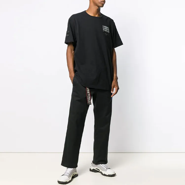OFF WHITE Slim Fit Reflective Industrial T Shirt-3