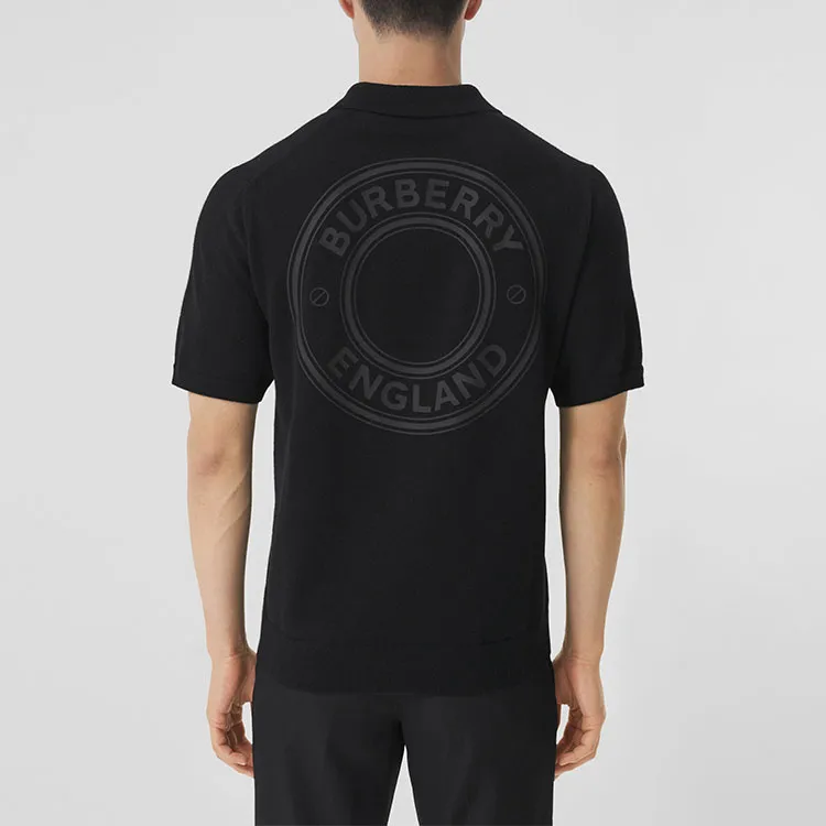 Burberry FW21 Polo Shirt Men's Black-4