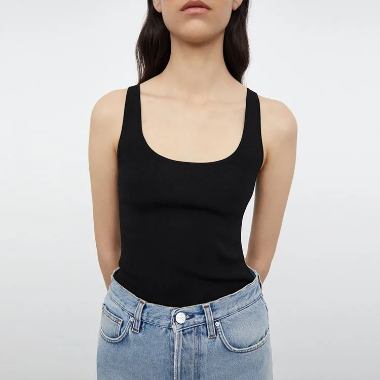 TOTEME Tank Tops Women's Black-1