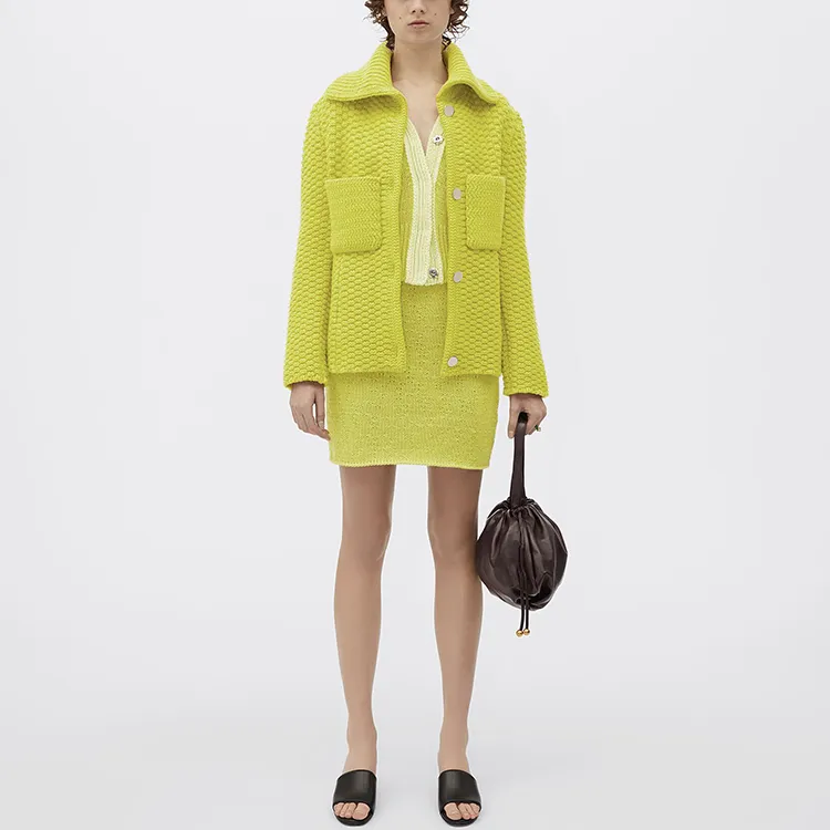 Bottega Veneta Casual Short Skirts Women's Kiwi Green-1