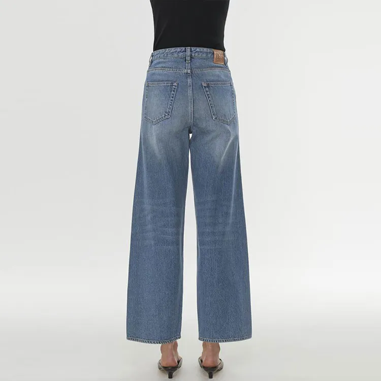 TOTEME Cropped Wide leg Jeans-1