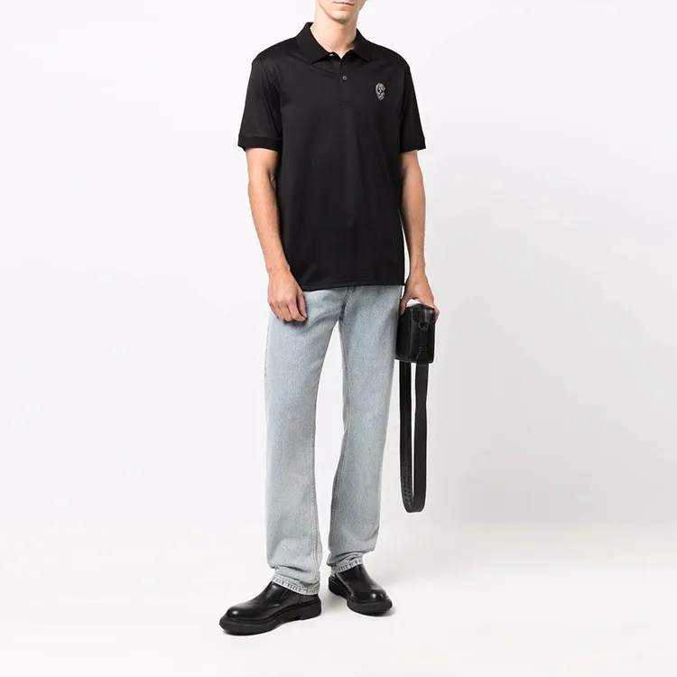 Alexander McQueen Polo Shirt Men's Black-1