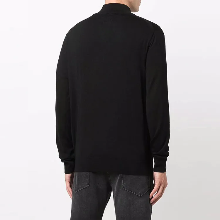 EMPORIO ARMANI High Neck Zipped Cardigan-4