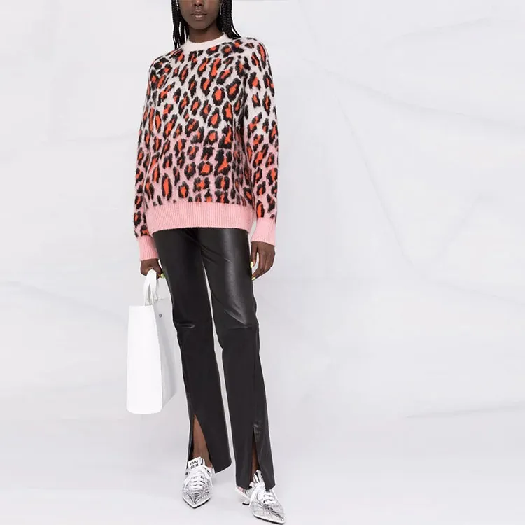 MSGM FW21 Loose Fit Sweater Women's Pink-1