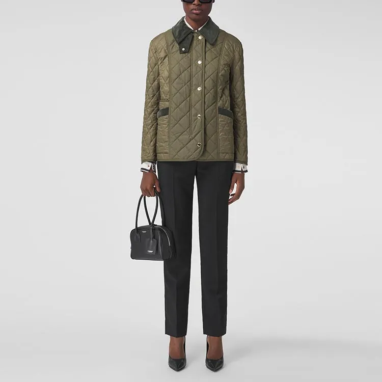 Burberry Puffer Jacket Women's Green-4