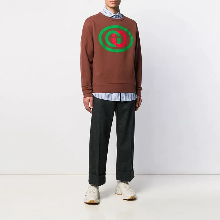 GUCCI Sweatshirts Men Brown-1
