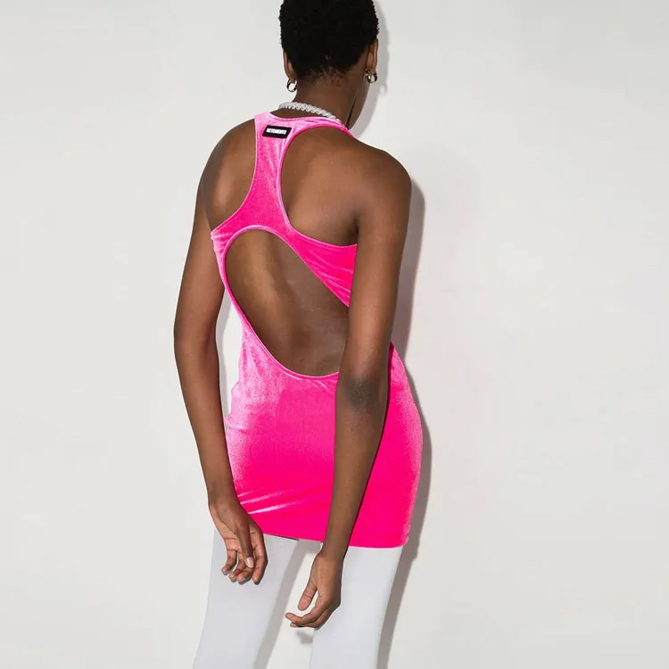 Vetements Sleeveless Dresses Women's Pink-2